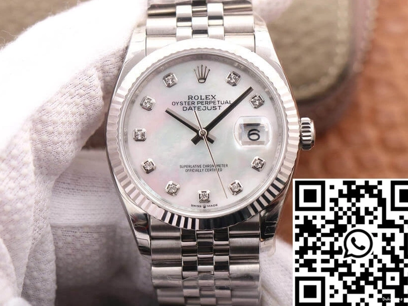 M126234-0019 Dial Rolex Mother-Of-Pearl White Datejust Factory EW 0306